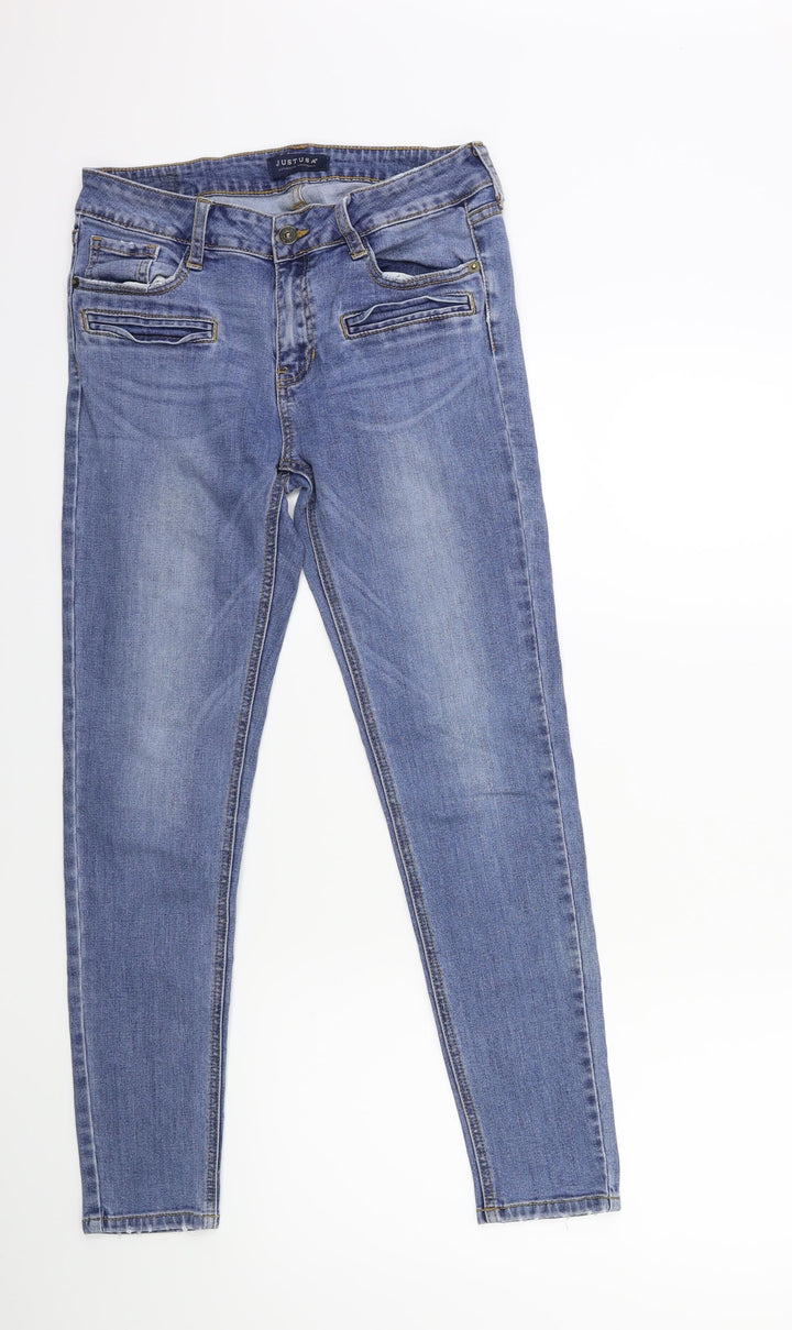 Just USA Womens Blue Denim Skinny Jeans Size 26 in L26 in