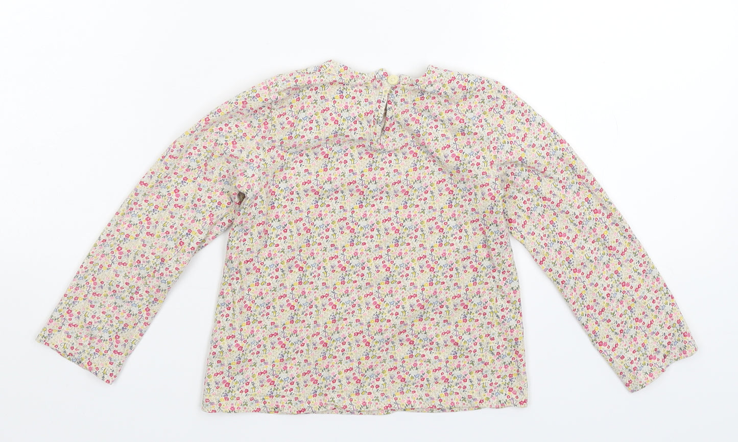 NEXT Girls Multicoloured Floral  Basic T-Shirt Size 3-4 Years