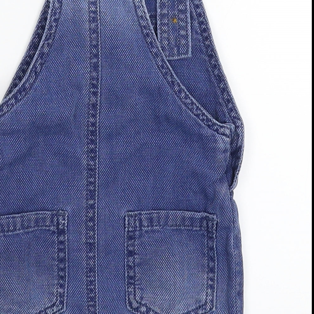 Fred & Flo Baby Blue   Dungaree One-Piece Size 0-3 Months
