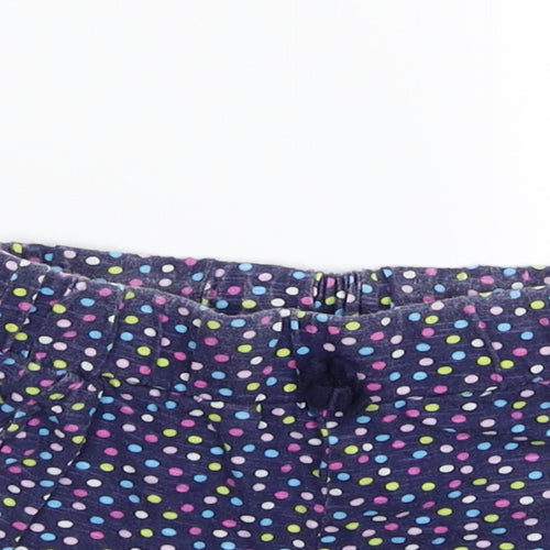 Diva Girls Blue Polka Dot  Sweat Shorts Size 4-5 Years