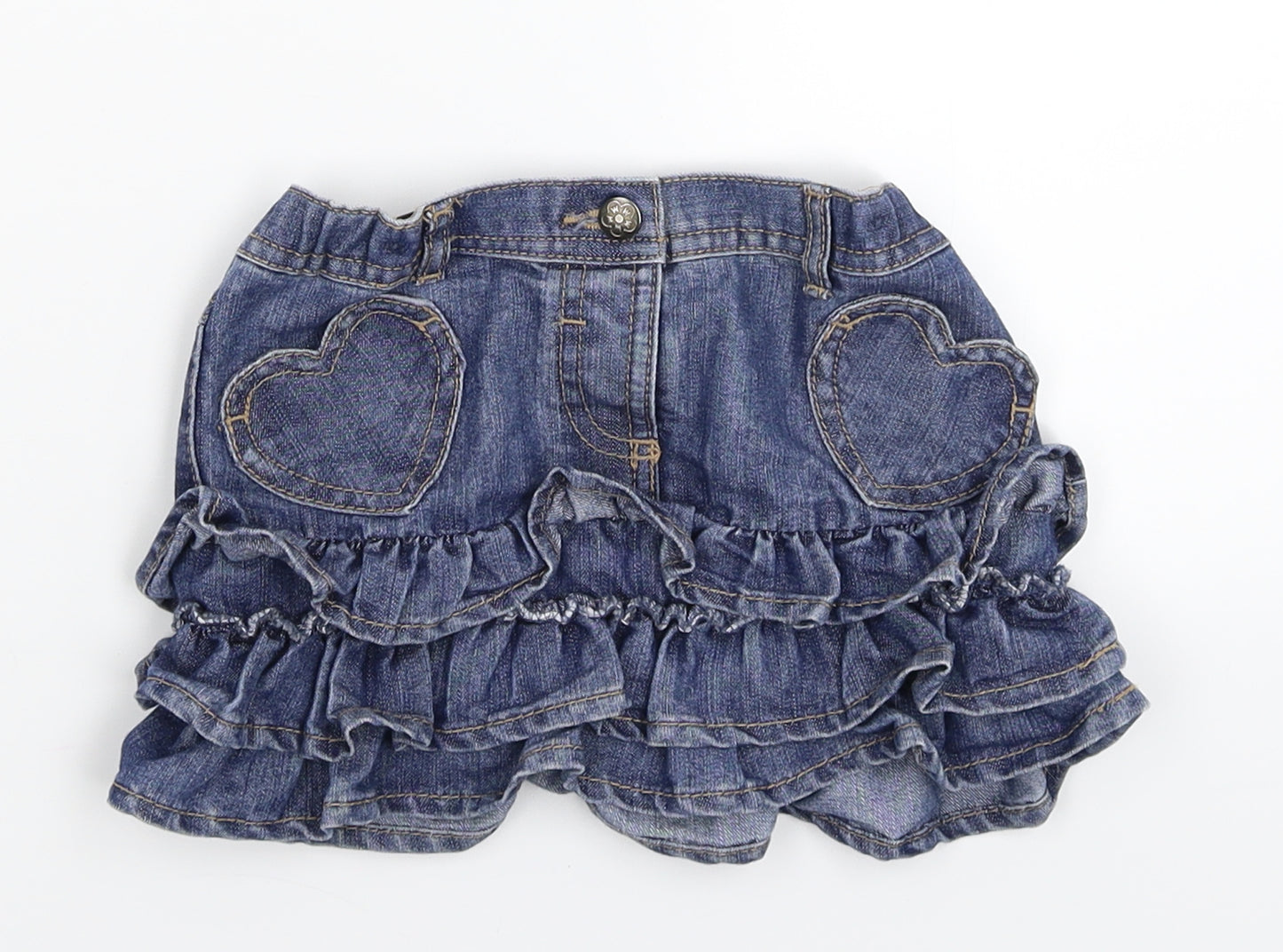 George Girls Blue  Denim A-Line Skirt Size 2-3 Years