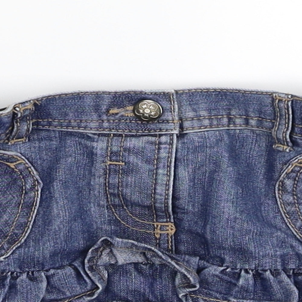 George Girls Blue  Denim A-Line Skirt Size 2-3 Years