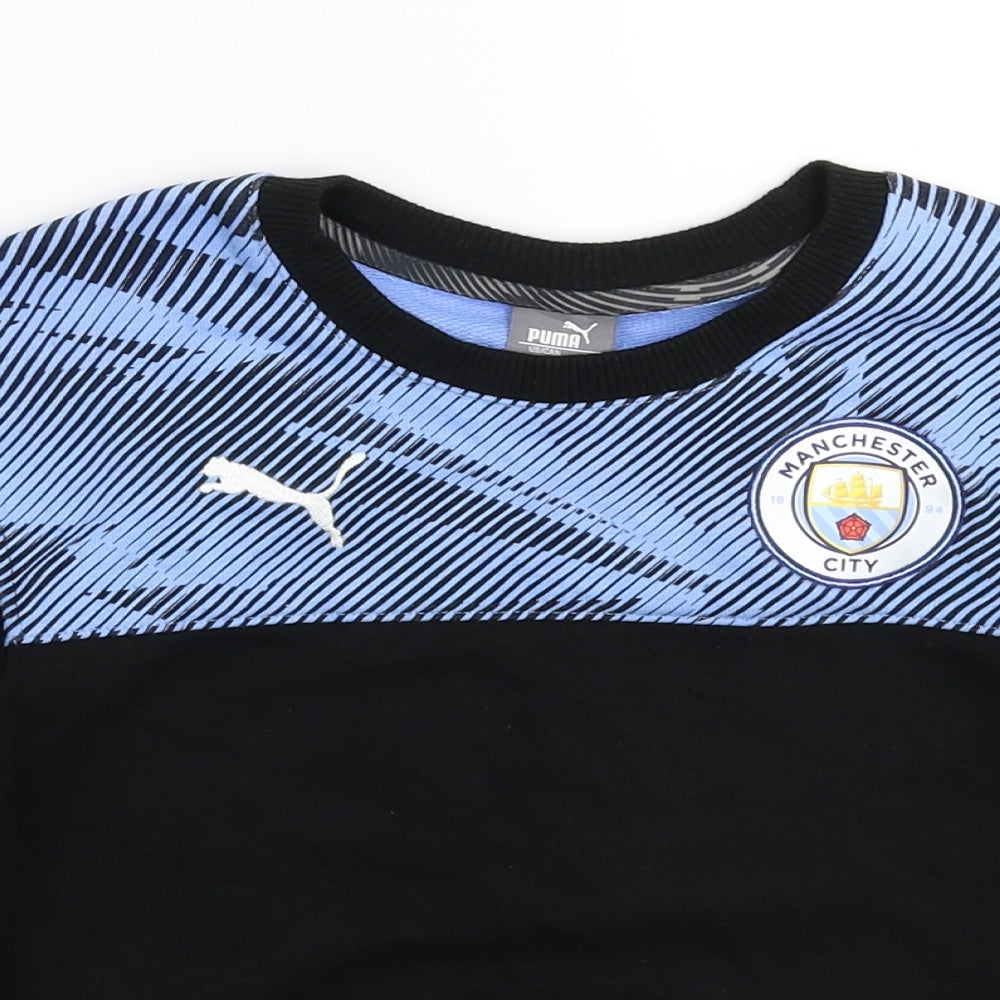 PUMA Boys Black   Pullover Sweatshirt Size 5-6 Years  - Manchester City