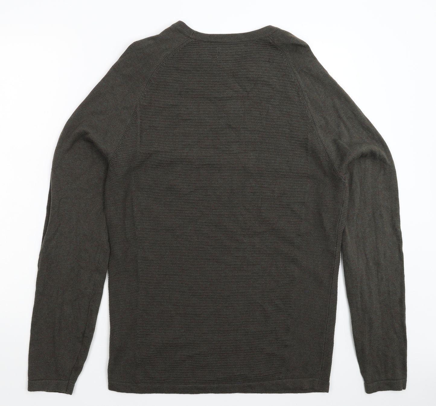 Red Herring Mens Grey  Knit Pullover Jumper Size M