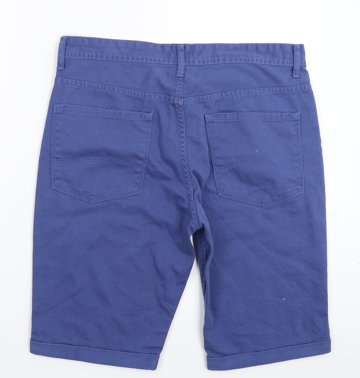 Denim & Co. Mens Blue  Denim Bermuda Shorts Size 34