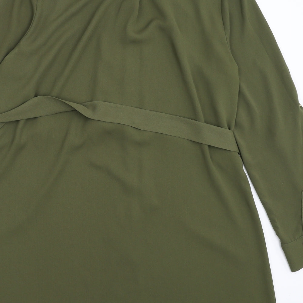 River Island Womens Green   Shirt Dress  Size 12