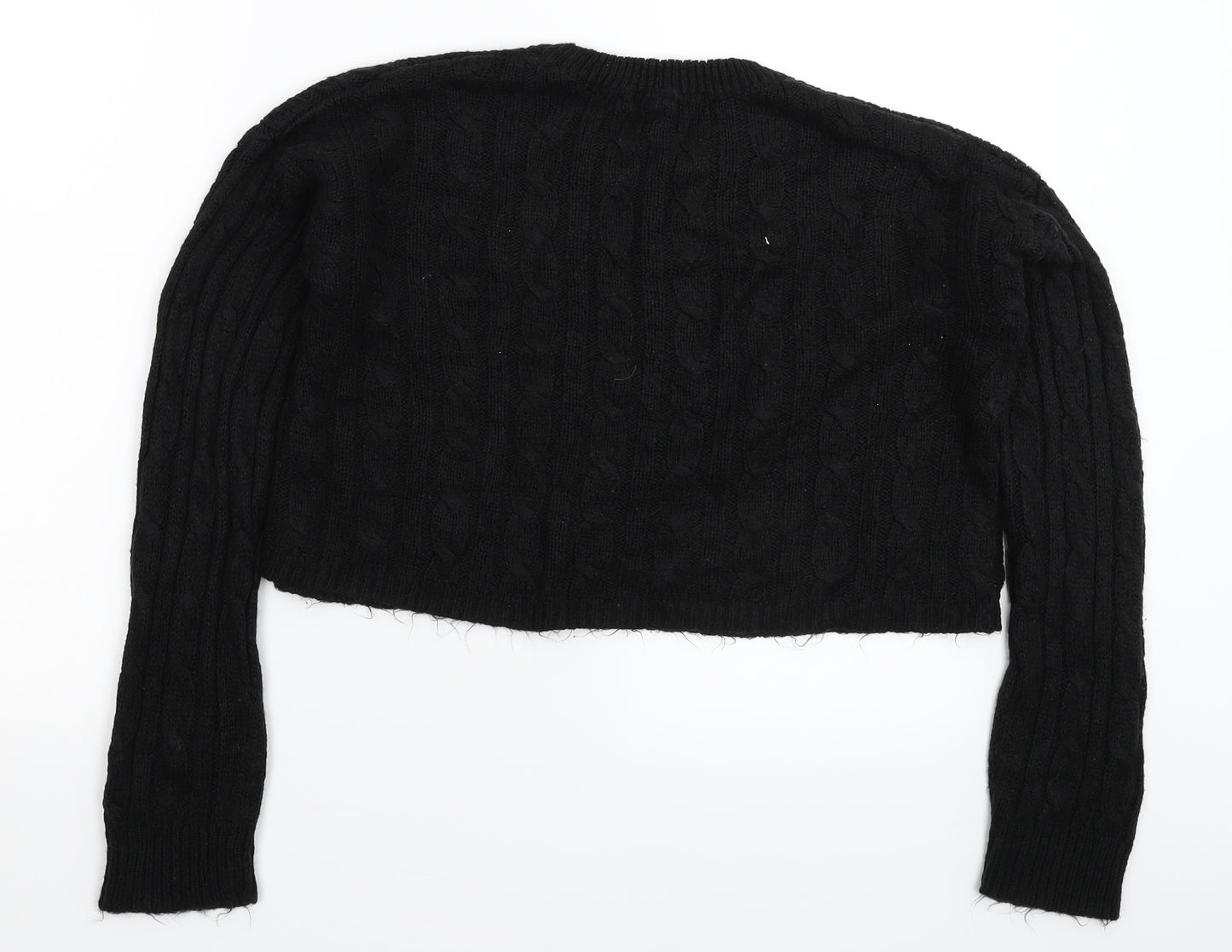 New Look Womens Black  Knit Pullover Jumper Size M