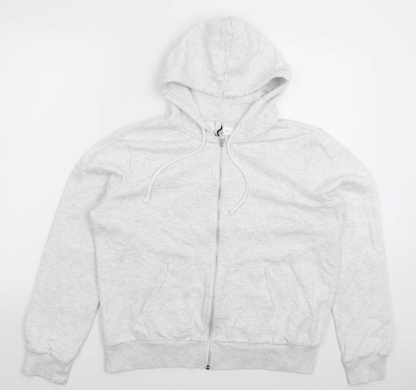 Divided Womens White   Full Zip Hoodie Size M