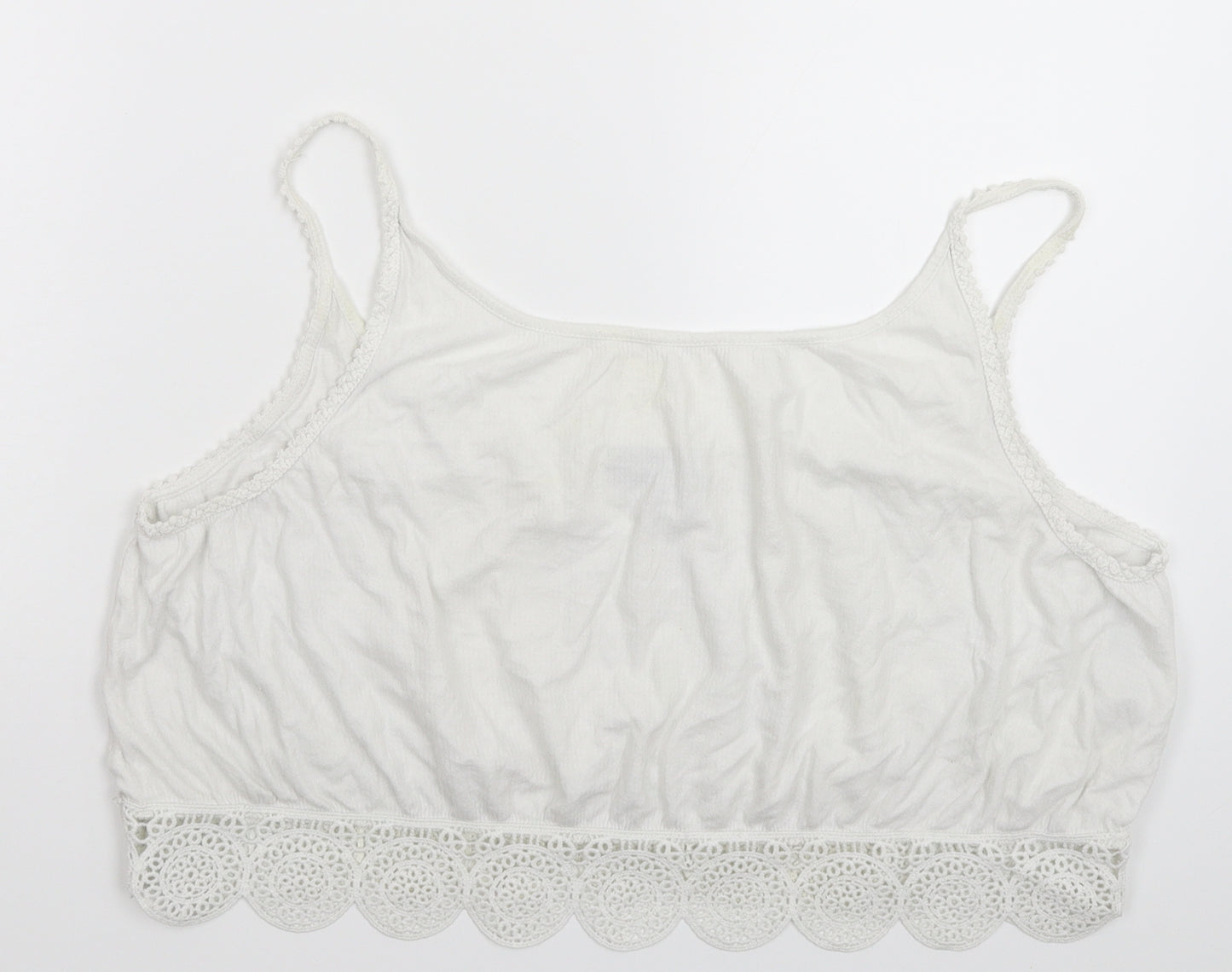 Topshop Womens White   Cropped Tank Size 12