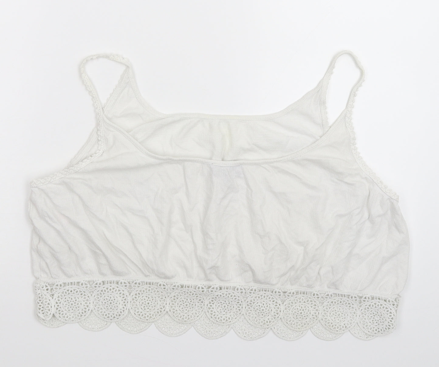 Topshop Womens White   Cropped Tank Size 12
