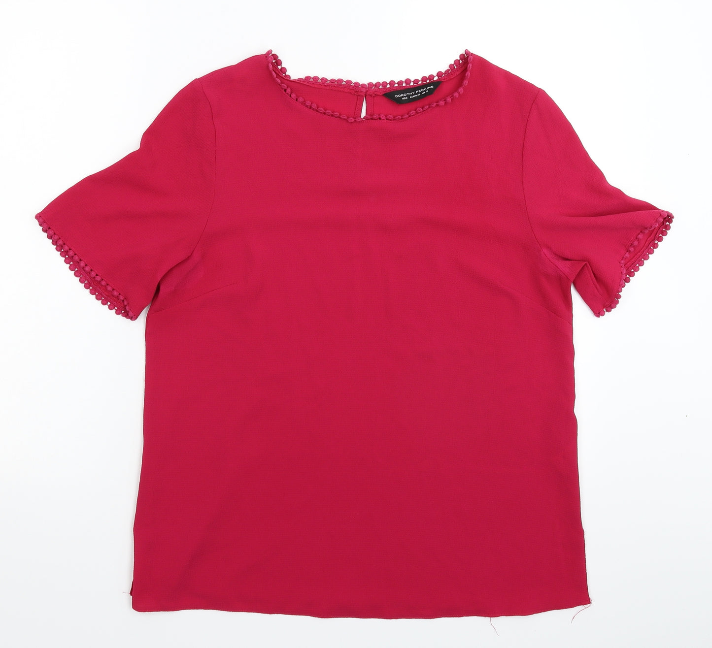 Dorothy Perkins Womens Pink   Basic Blouse Size 12