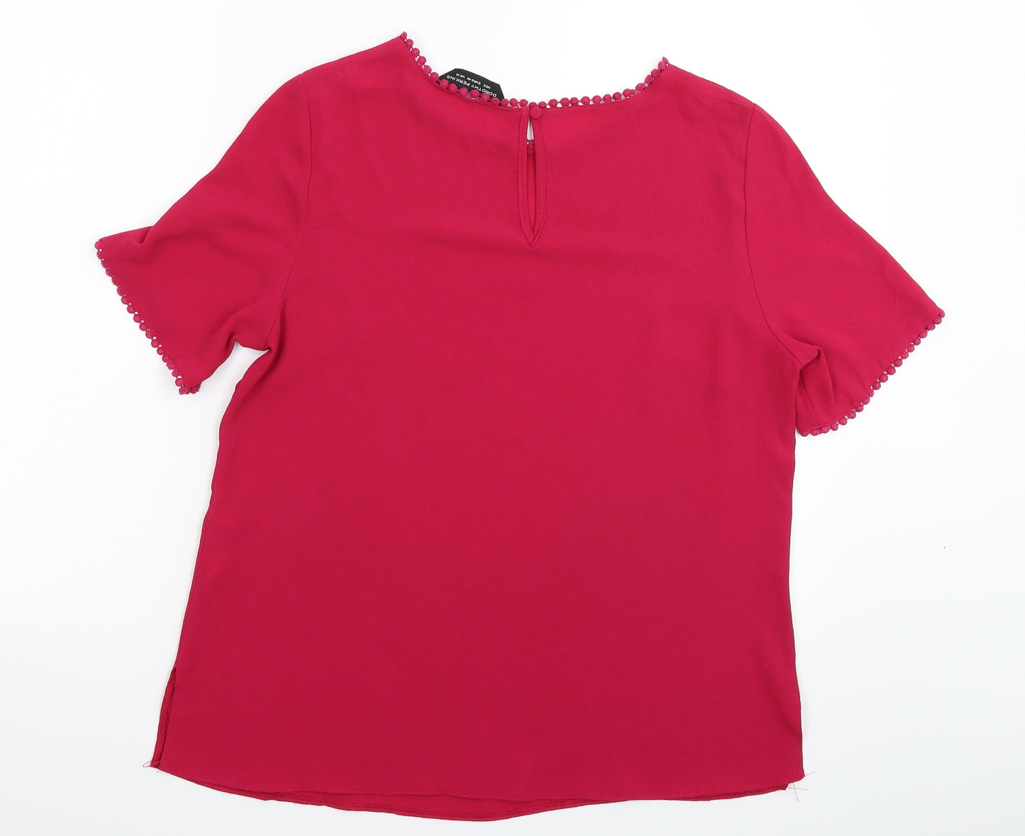 Dorothy Perkins Womens Pink   Basic Blouse Size 12