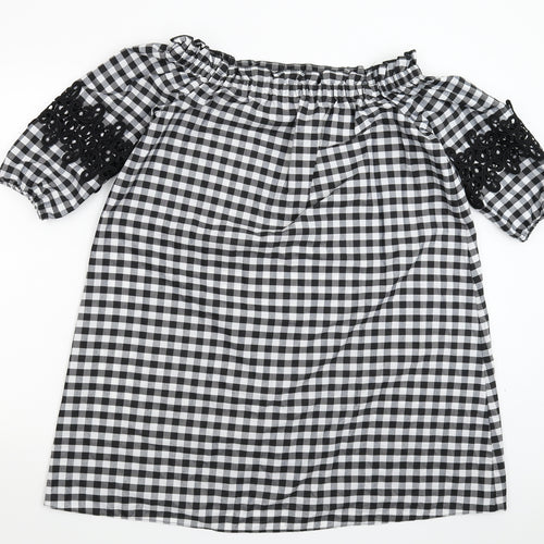 River Island Womens Multicoloured Check  Shirt Dress  Size 8