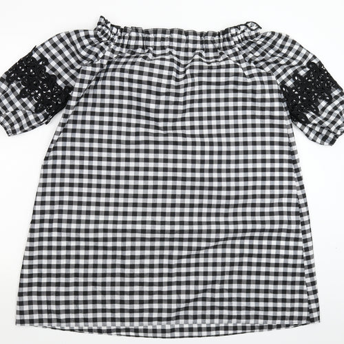 River Island Womens Multicoloured Check  Shirt Dress  Size 8