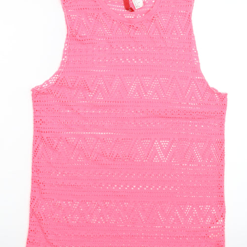 Divided Womens Pink   Basic Tank Size S