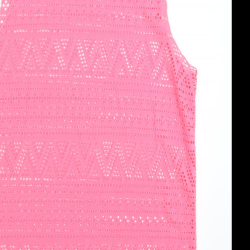 Divided Womens Pink   Basic Tank Size S