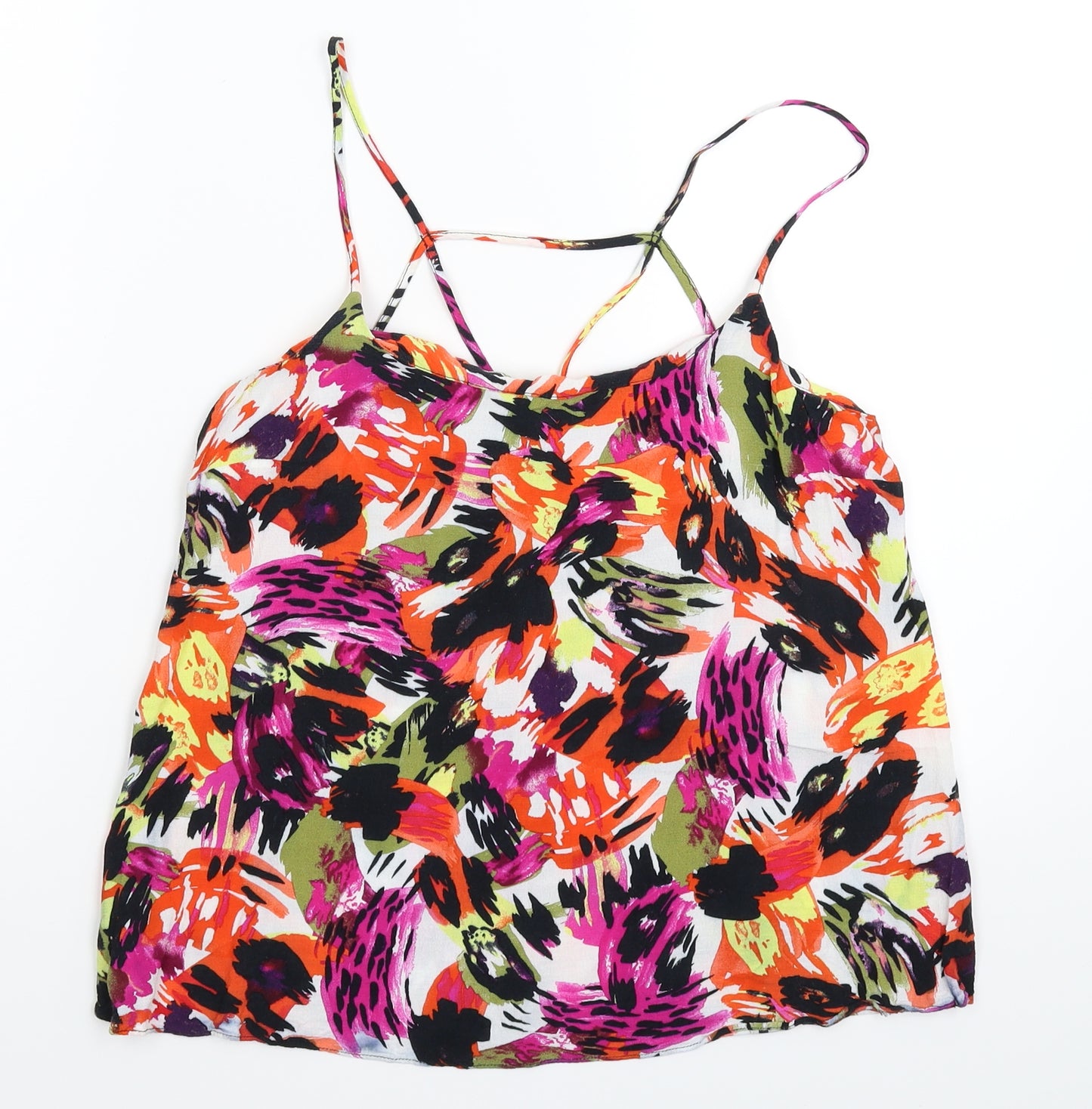 Topshop Womens Multicoloured   Basic Tank Size 10