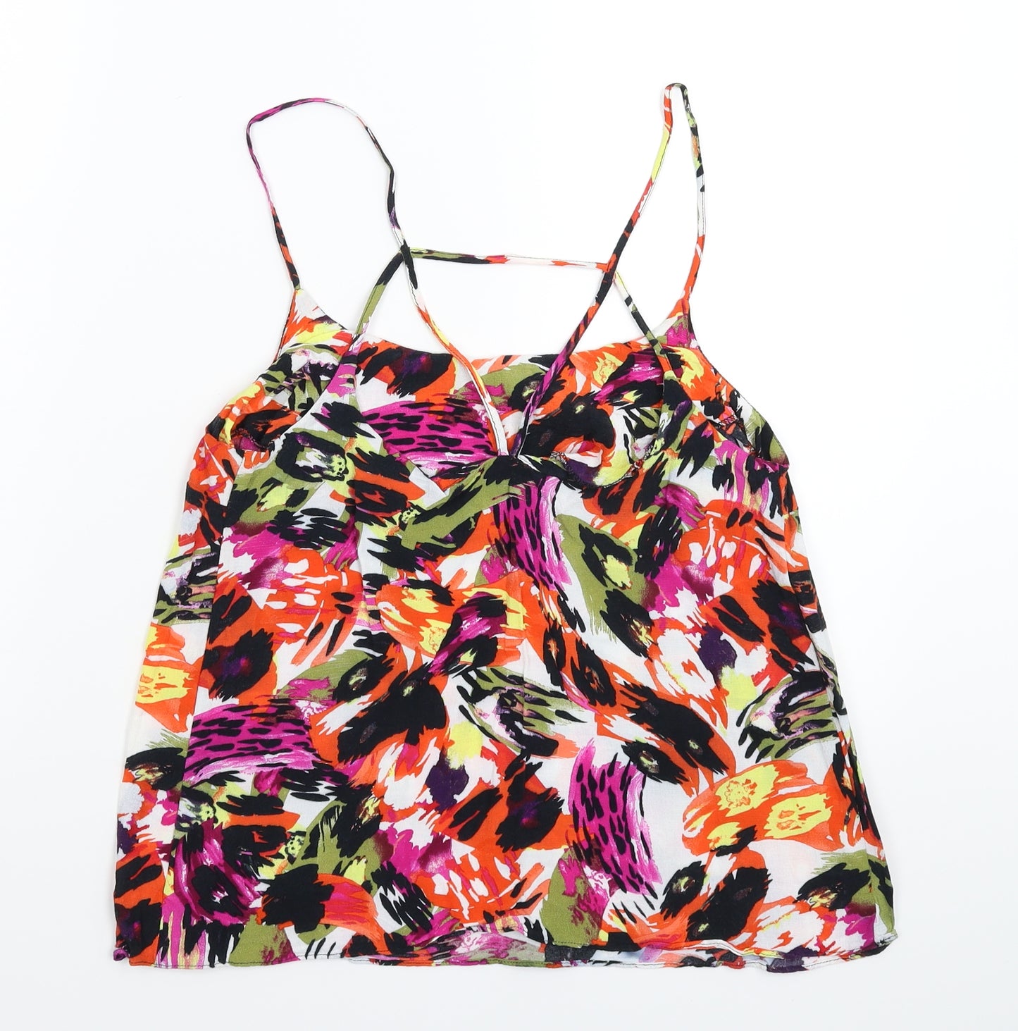 Topshop Womens Multicoloured   Basic Tank Size 10