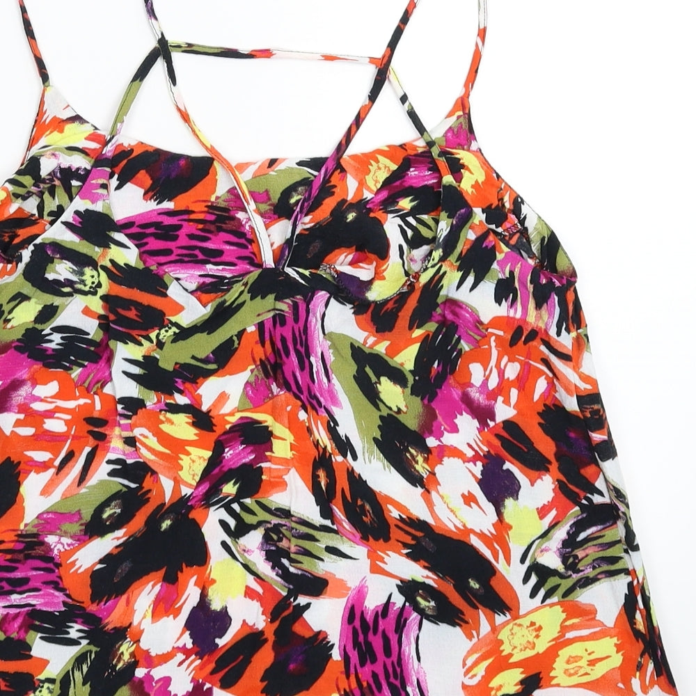 Topshop Womens Multicoloured   Basic Tank Size 10