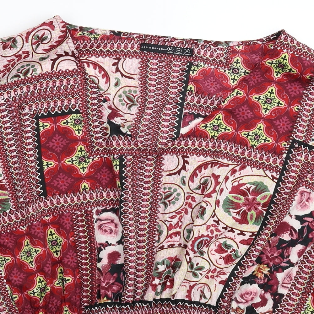 Atmosphere Womens Multicoloured Floral  Basic Blouse Size M