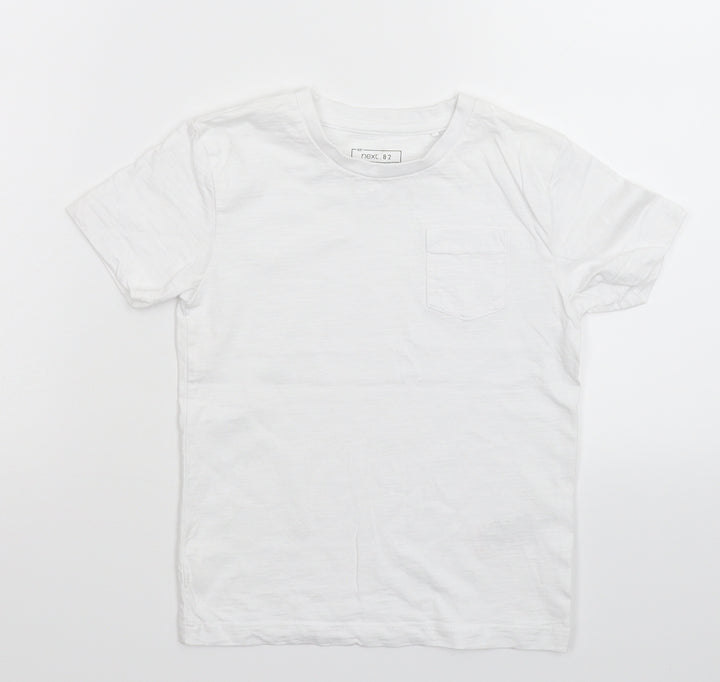 NEXT Boys White Basic T-Shirt Size 3 Years