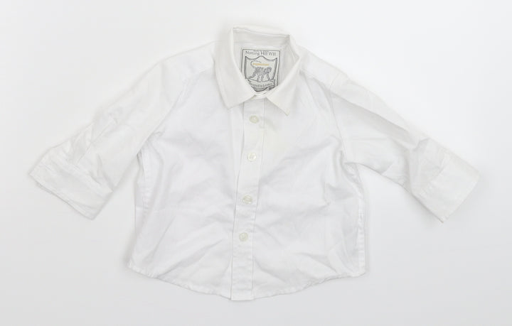 Monsoon Boys White   Basic Button-Up Size 3-6 Months