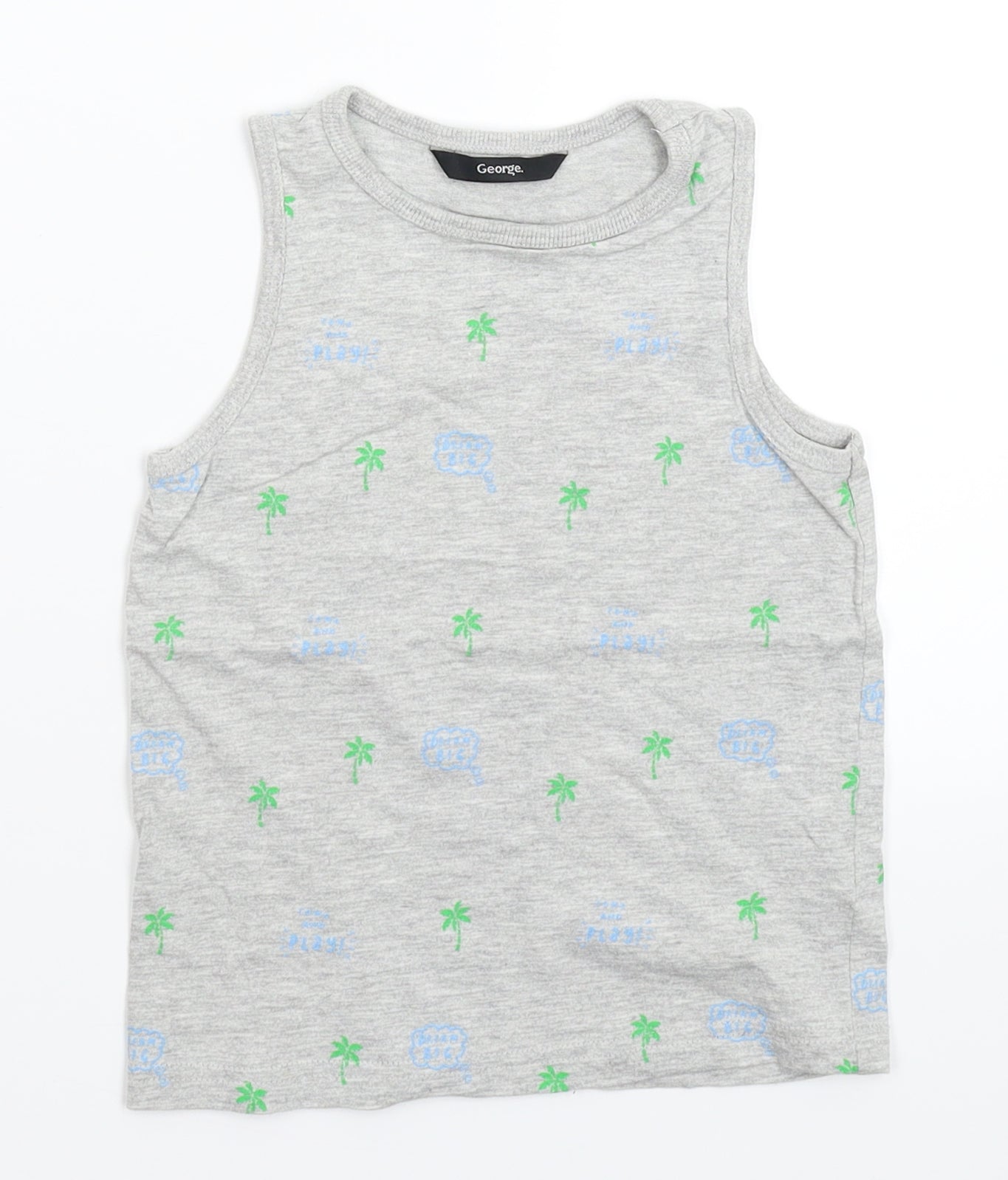 George Boys Grey   Basic Tank Size 3-4 Years