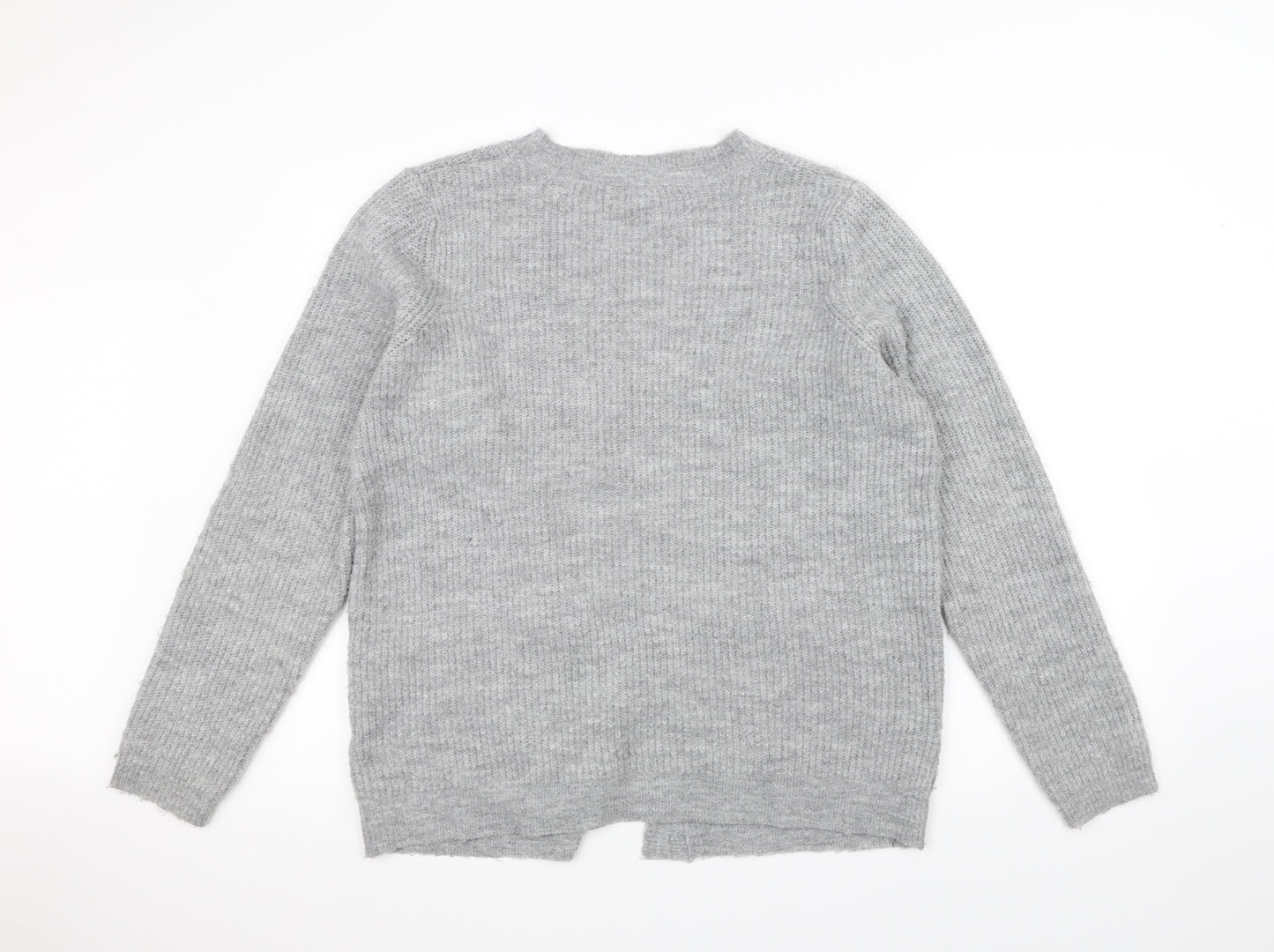 Love knitwear Womens Grey  Knit Jacket Coatigan Size 16