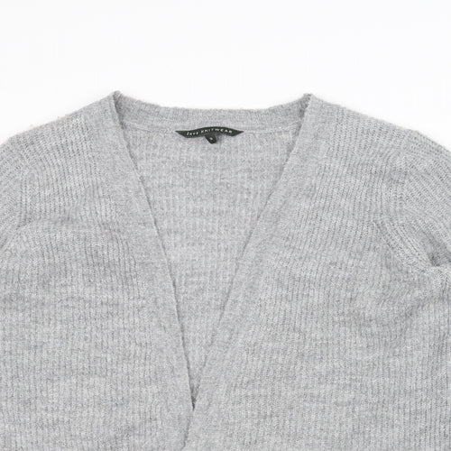 Love knitwear Womens Grey  Knit Jacket Coatigan Size 16