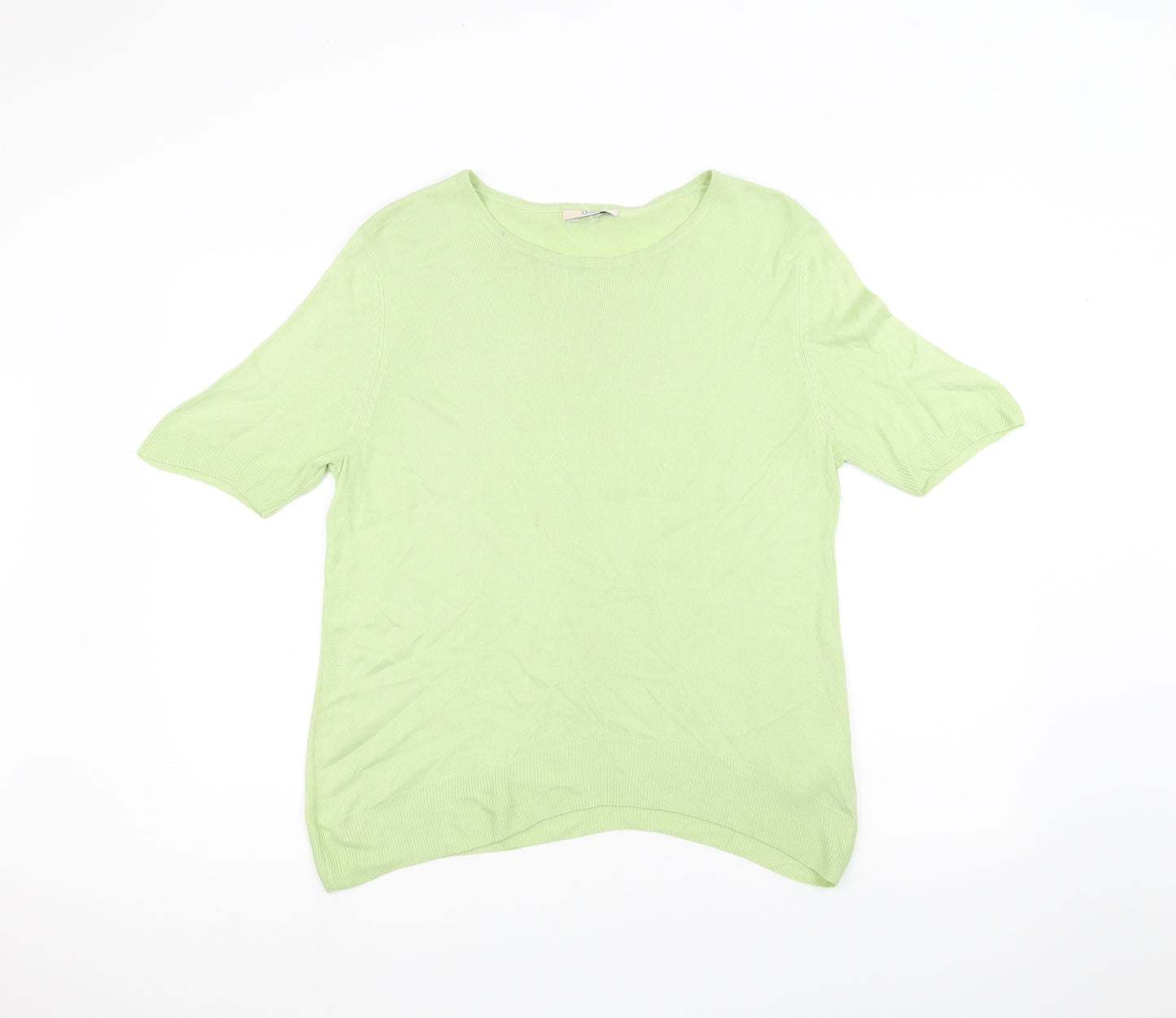 Marks and Spencer Womens Green   Basic T-Shirt Size 14