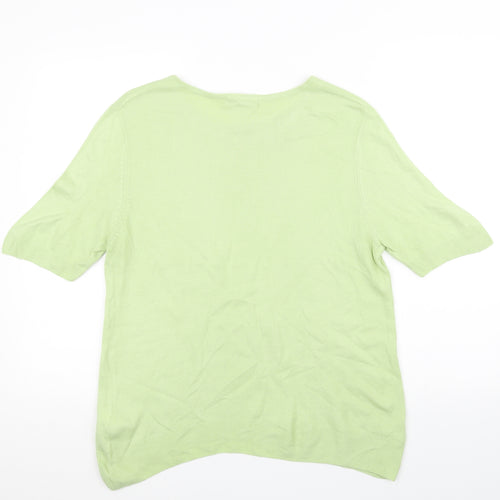 Marks and Spencer Womens Green   Basic T-Shirt Size 14