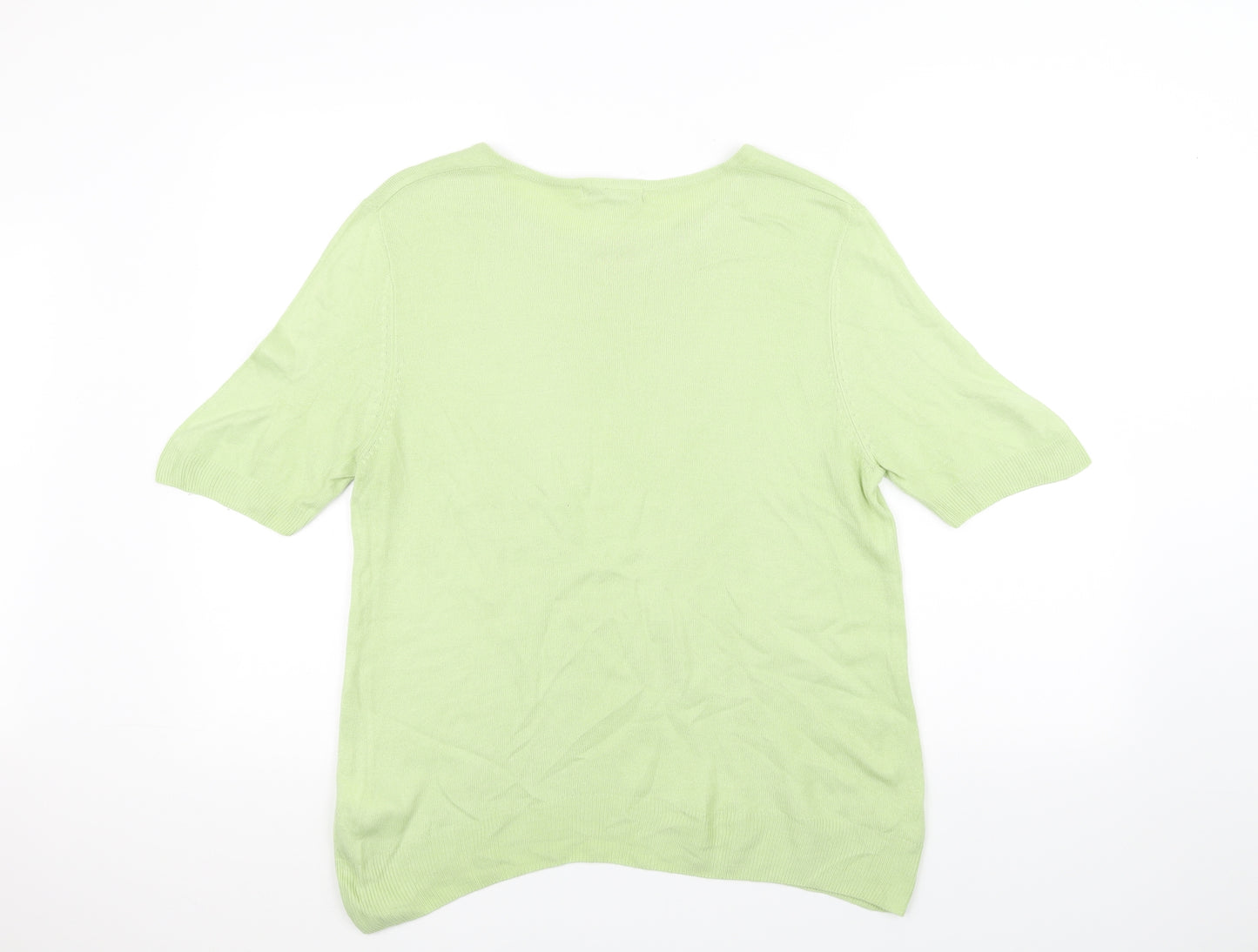 Marks and Spencer Womens Green   Basic T-Shirt Size 14