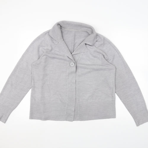 BHS Womens Grey   Jacket Coatigan Size 18