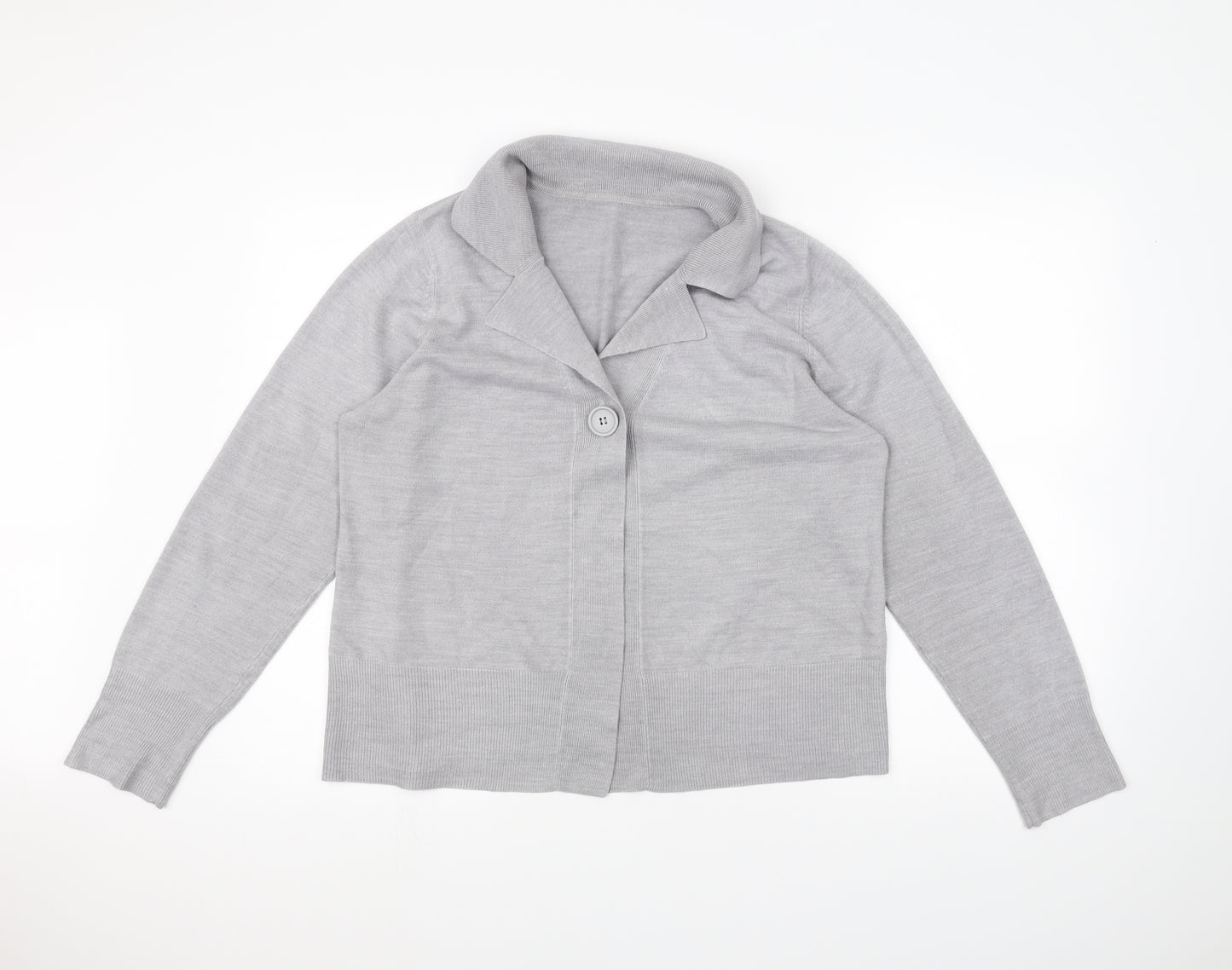 BHS Womens Grey   Jacket Coatigan Size 18