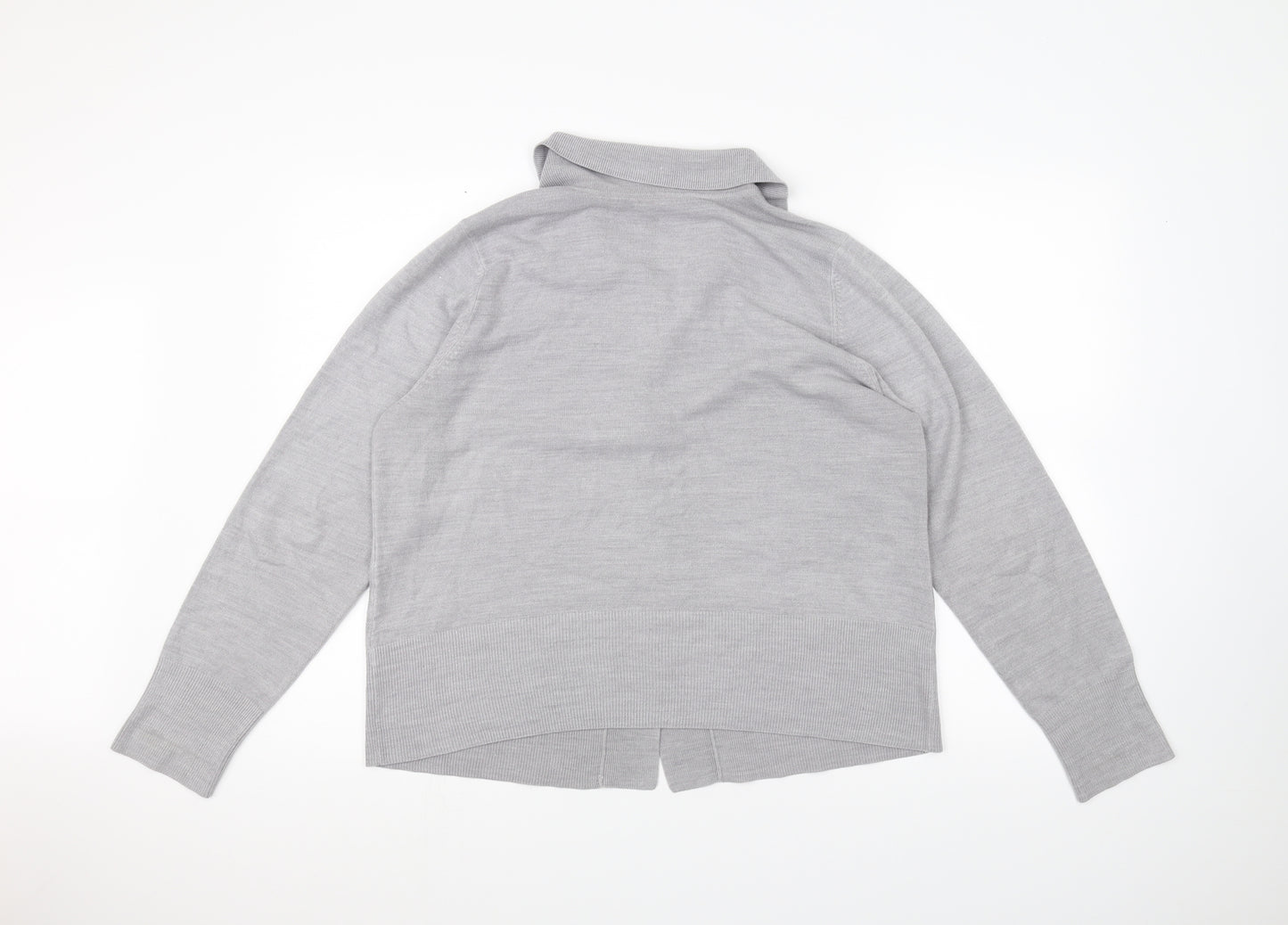 BHS Womens Grey   Jacket Coatigan Size 18
