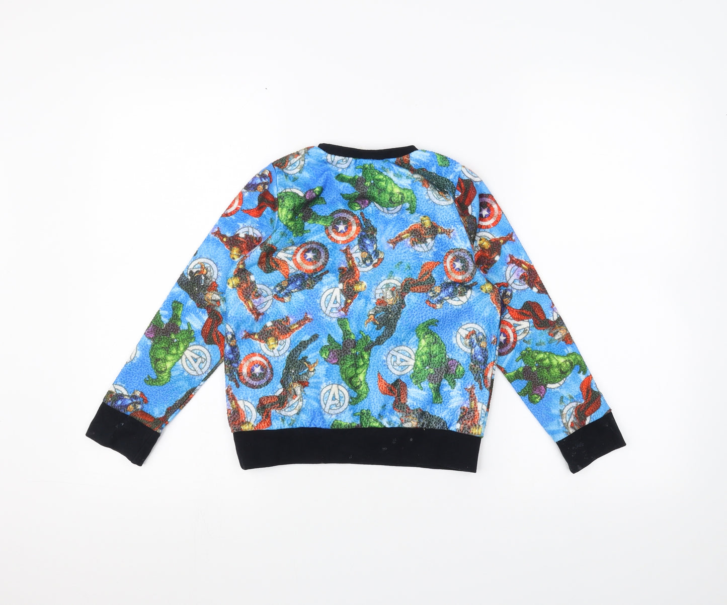 Marvel Avengers Boys Blue   Pullover Jumper Size 7-8 Years  - Marvel Avengers