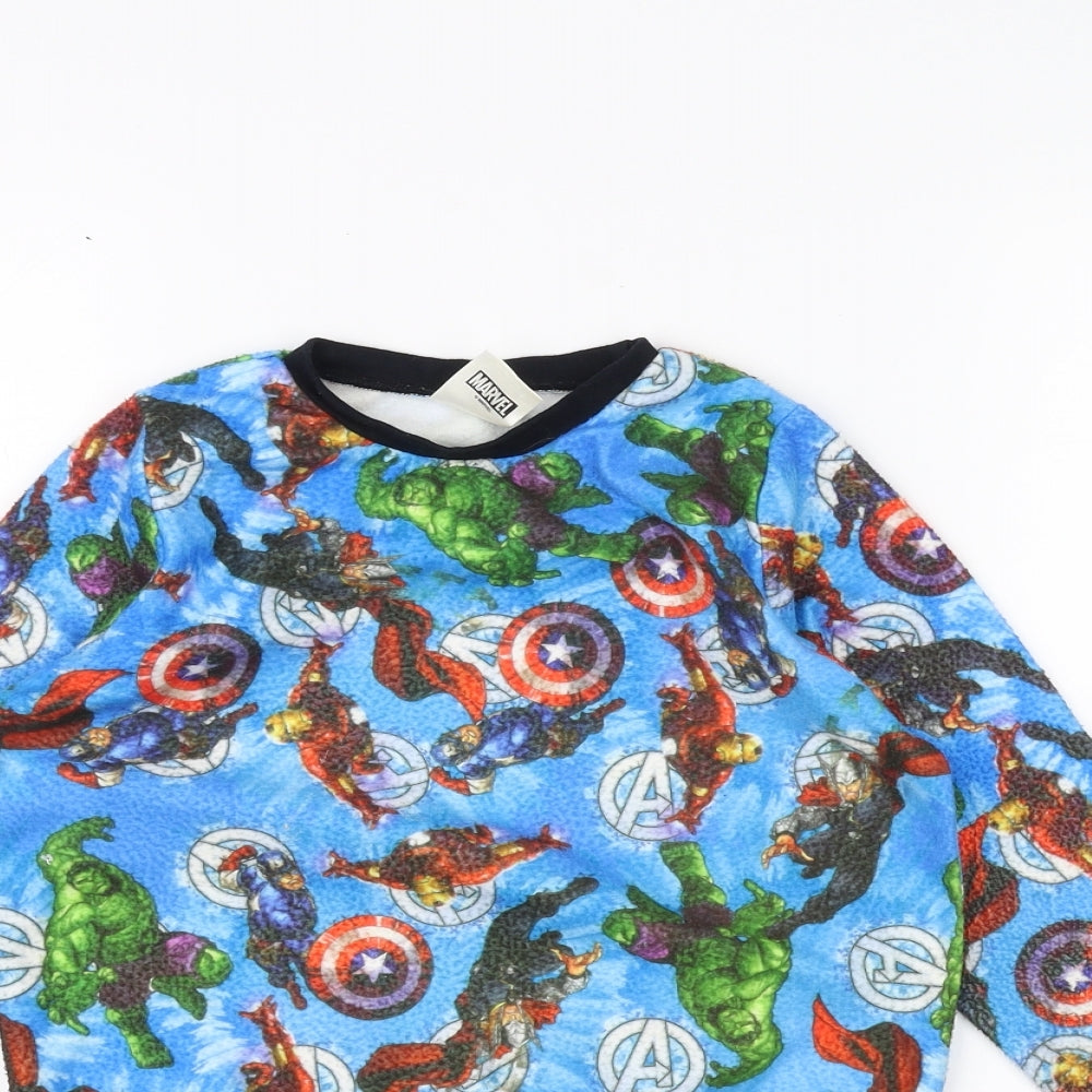 Marvel Avengers Boys Blue   Pullover Jumper Size 7-8 Years  - Marvel Avengers