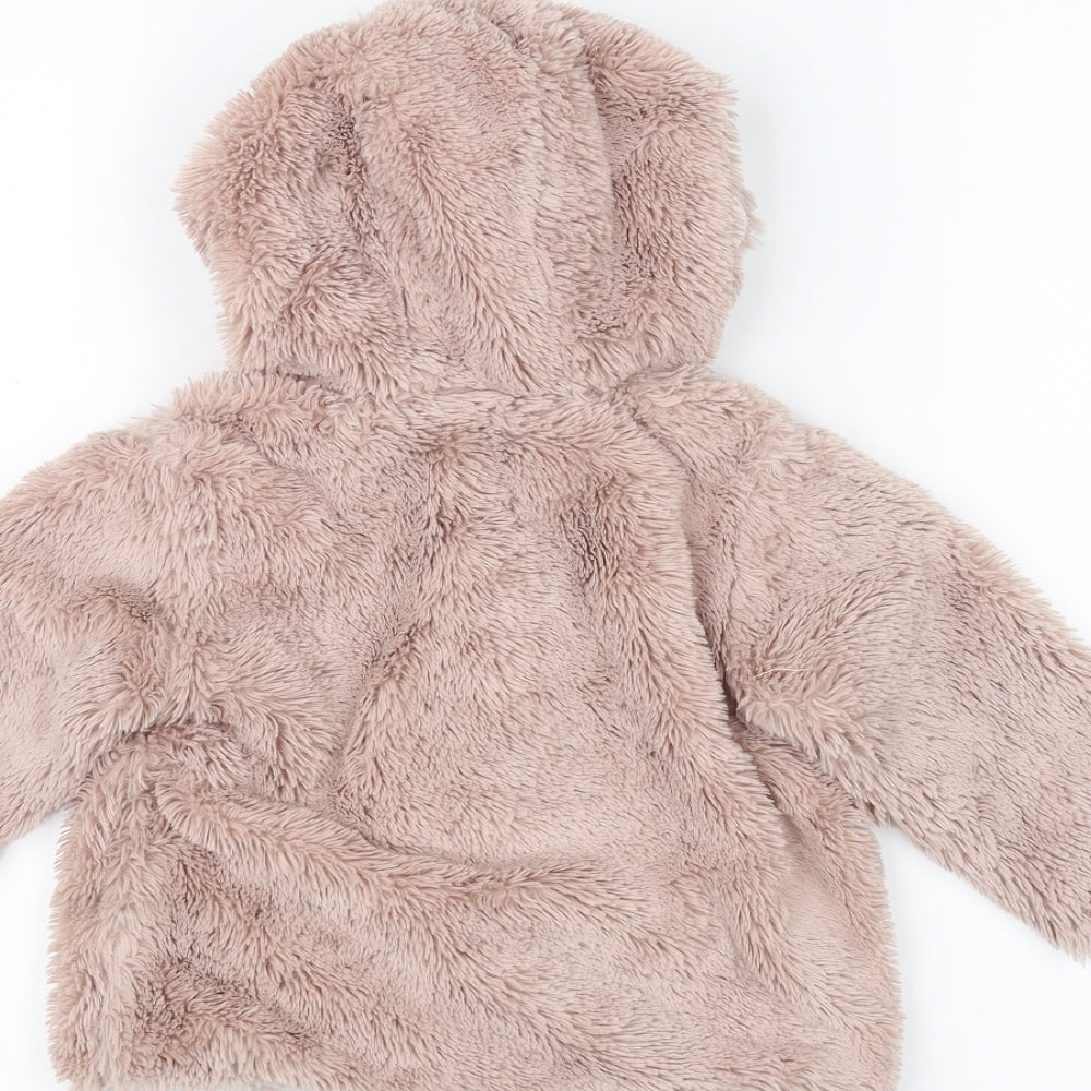 NEXT Girls Pink   Parka Coat Size 12-18 Months