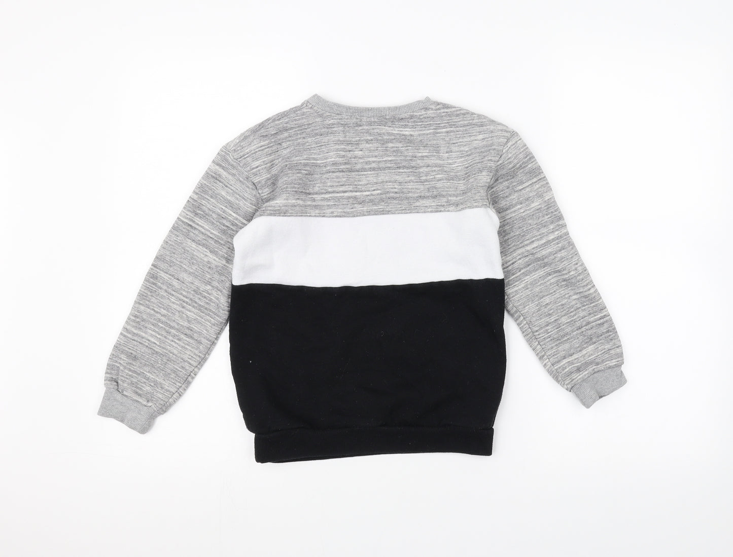 Primark Girls Grey Striped  Pullover Jumper Size 8-9 Years