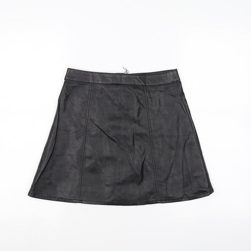 H&M Womens Black   A-Line Skirt Size 8