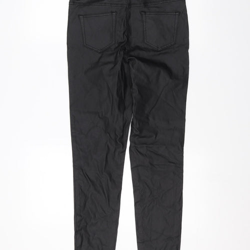 Denim & Co. Womens Black   Trousers  Size 12 L28 in