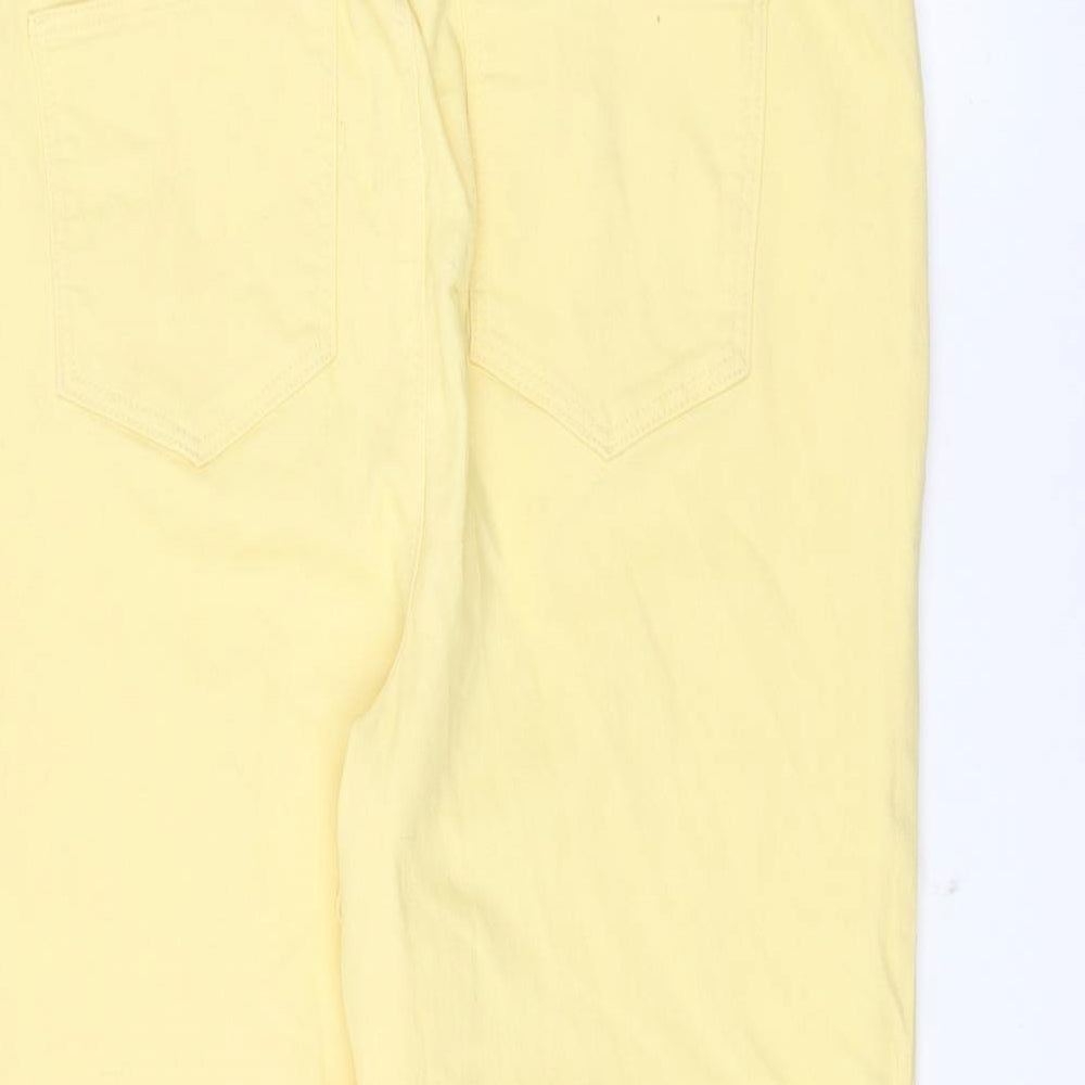 F&F Womens Yellow   Straight Jeans Size 14 L20 in