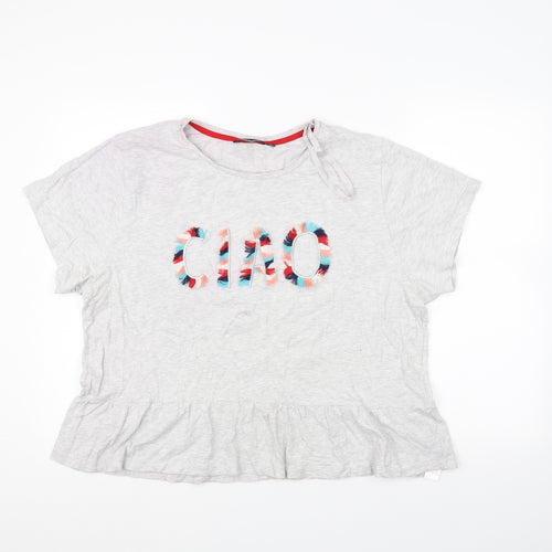 Golddigga Womens Grey   Basic T-Shirt Size 16