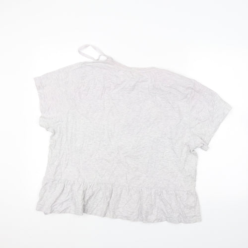 Golddigga Womens Grey   Basic T-Shirt Size 16