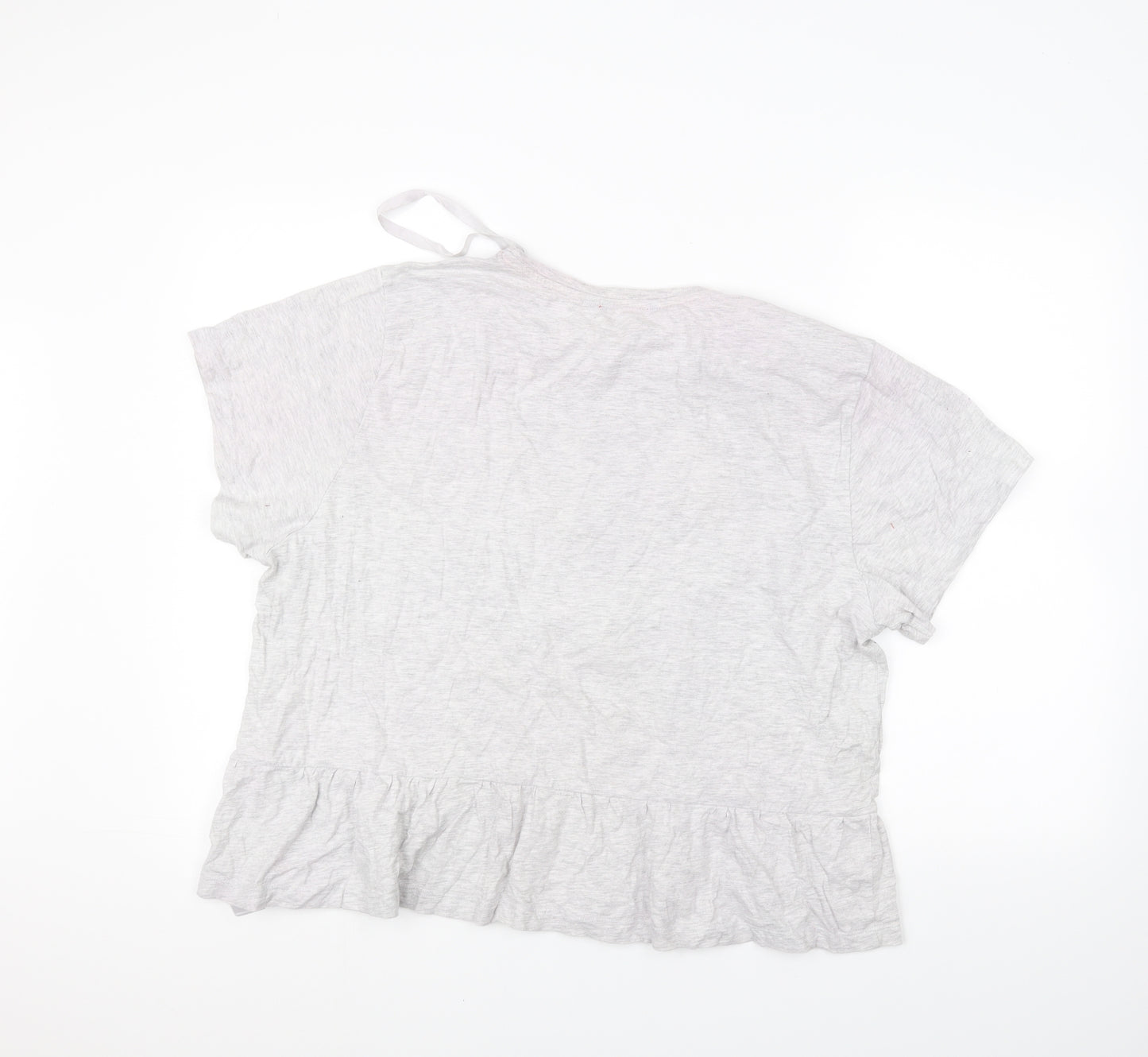 Golddigga Womens Grey   Basic T-Shirt Size 16