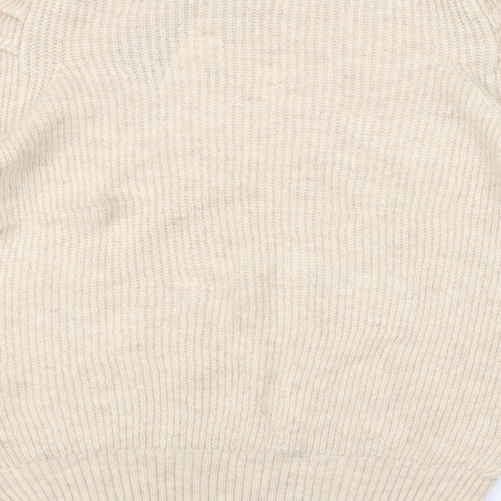 George Womens White  Knit Pullover Jumper Size L