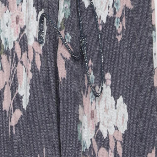 Nutmeg Womens Purple Floral  Sweatpants Trousers Size 6 L26 in