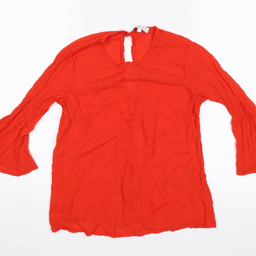 Warehouse Womens Red   Basic Blouse Size 8
