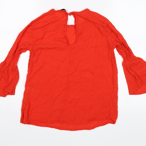 Warehouse Womens Red   Basic Blouse Size 8
