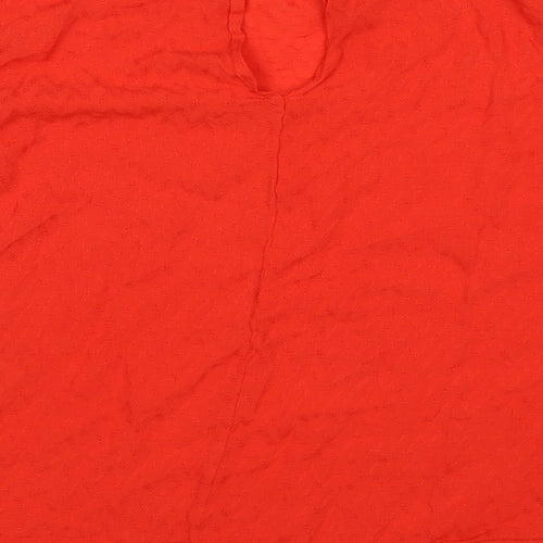 Warehouse Womens Red   Basic Blouse Size 8